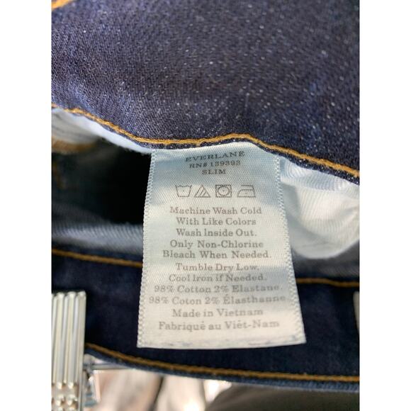 Everlane Jeans Men's Size 31 X 32 Slim Leg Denim Dark Wash Blue - Picture 5 of 5